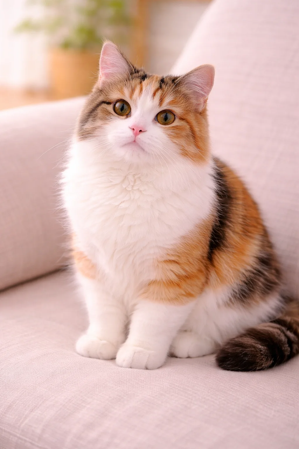 おっとり座る猫
